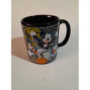 Disney Halloween “Who’s Scared” Vampire Mickey, Goofy, And Donald Coffee Mug